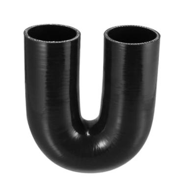 Imagem de 57 mm -76 mm ID 180 graus silicone redutor mangueira acoplador de mangueira tubo intercooler preto 150 mm-150 mm comprimento (70 mm)