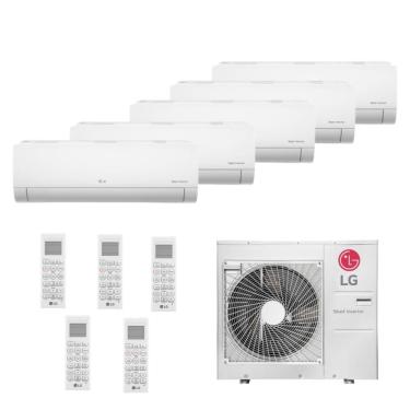 Imagem de Ar Condicionado Penta Split LG 48000 BTUs (HW 3x09K + 1X12K + 1X24K) Quente e Frio Inverter 220V R-32 A5UW48GFA1.AWGZBRZ