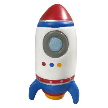 Imagem de Cofre Cofrinho Foguete - Enfeite Decorativo Decorado - Decore Casa