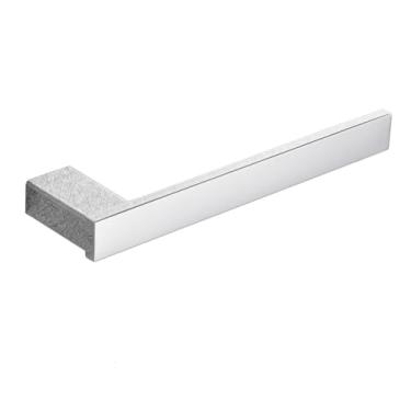 Imagem de Conjunto de ferragens de banheiro cromado gancho para toalheiro toalheiro torre bar prateleira suporte de papel de seda acessórios de banheiro suporte de parede, toalheiro único