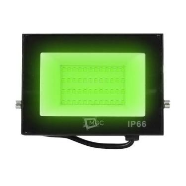 Imagem de Refletor led 50w verde bivolt - MGC