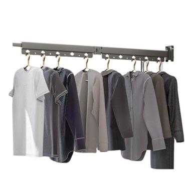 Imagem de Varal de Parede 2 Dobras Retrátil - Ideal para Área de Serviço e Economiza Espaço