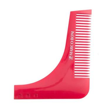 Imagem de Pente regua alinhador barba E bigode bumerangue marco boni