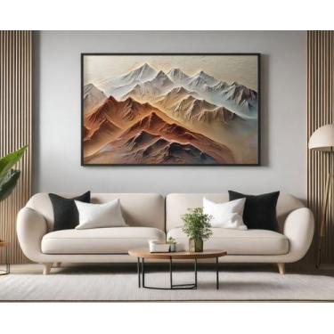 Imagem de Quadros Decorativos com Moldura Montanhas Escandinavo para Sala Quarto
