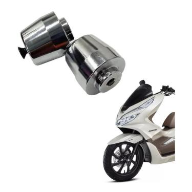 Imagem de Par Peso De Guidão Honda Pcx 150 2022 Cromado