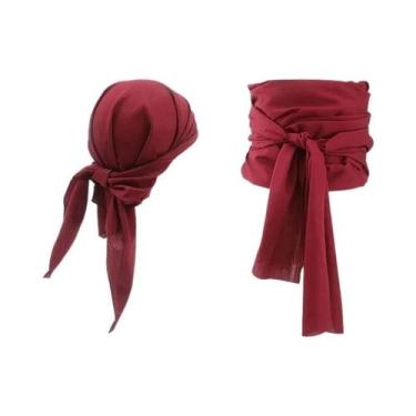 Imagem de Fantasia De Pirata Com Chapéu, Cachecol, Cinto E Faixa De Cabeça Para 