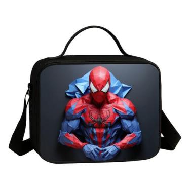 Imagem de Lancheira Termica Escolar Estampa Heroi Menino Aranha Spider Lançament