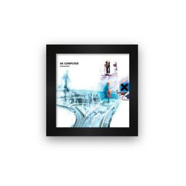 Imagem de Quadro azulejo com moldura Radio Head Ok Computer - Starnerd