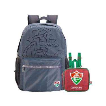 Imagem de Kit Escolar Fluminense Mochila Costas + Lancheira Térmica - Xeryus