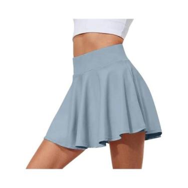 Imagem de Saia De Tênis Plissada De Cintura Alta Para Mulheres, Secagem Rápida, 