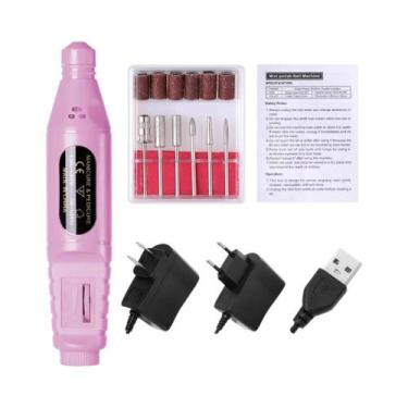 Imagem de Máquina Elétrica De Perfuração De Unhas Para Manicure E Nail Art, Cane