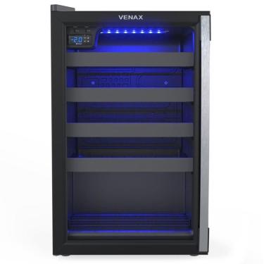Imagem de Expositora Champanheira Venax 100L Porta Invertida Preto Fosco 110V 27521