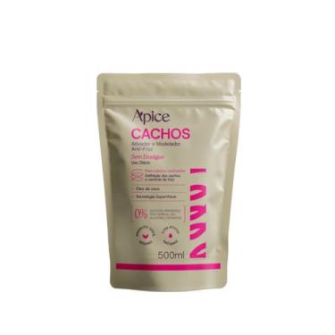 Imagem de Ativador e Modelador Anti-Frizz Cachos 500ml (Refil) - APICE