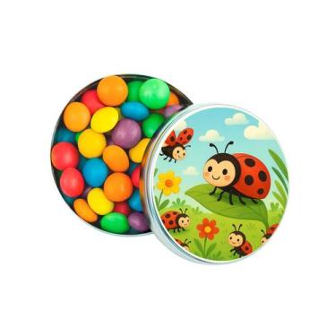 Imagem de Kit 30 Latinhas Lembrancinhas Joaninhas Cor: Prateado - Gil Festa Kids