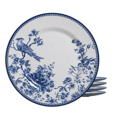 Imagem de Jogo De Pratos Raso Cerâmica 29cm Kit 4pcs Chinese Garden Alleanza