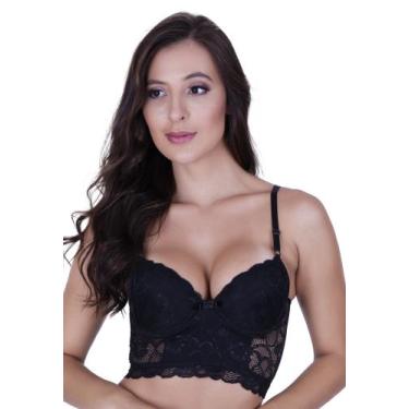 Imagem de Cropped de Renda Sutiã com Bojo -c11 SUTIÃ LUDMILA - Bella da Serra Mo