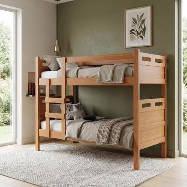 Imagem de Beliche Prática e Segura com Proteção Total  Vira Duas Camas Solteiro 