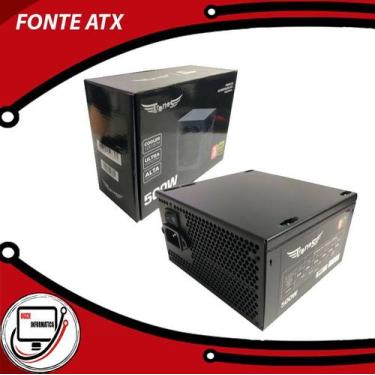 Imagem de Fonte atx 500w real trs/500pfca pfc ativo tronos