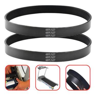 Imagem de 2 Correias Motor 6epj 527 Compatível Com Esteira Ergométrica - Northbi