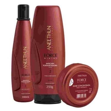 Imagem de Aneethun Shampoo + Mascara + Dose Fortalecedora Force System