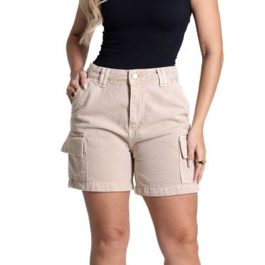 Imagem de Shorts Sarja Sawary - 282576 - Bege 36-Feminino