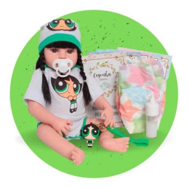 Imagem de Boneca Bebê Reborn Realista Siliconada Kit Enxoval Completo Com Chavei