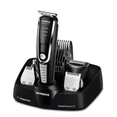 Imagem de Aparador De Pelos Mondial BG-05 | Body Groom, Preto/Prata, Bivolt