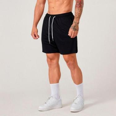Imagem de Bermuda Masculina Lisa Básica - NoBrand, Preto, G3