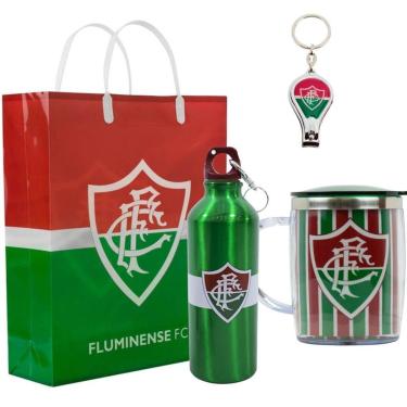 Imagem de Kit Presente Torcedor Garrafa Caneca Chaveiro Fluminense-Masculino