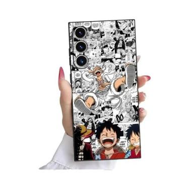 Imagem de Capa De Telefone Preta E Macia Para Samsung Galaxy S23 Ultra S24 plus 