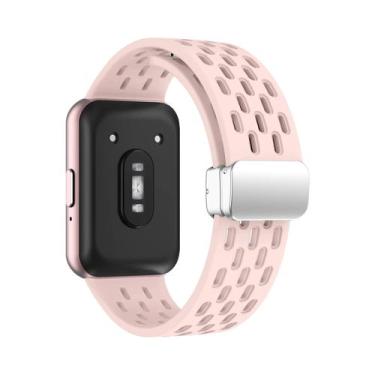 Imagem de Pulseira Magnética Samsung Galaxy Fit 3 Com Fivela De Metal E Faixa De