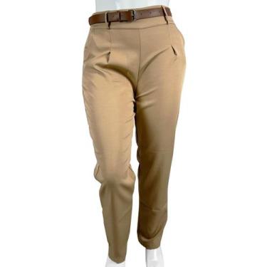Imagem de Calça Feminina Social Alfaiateria Trabalho Cintura Alta - Breeza Store