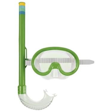Imagem de Máscara de Mergulho com Snorkel Infantil Verde Mor, U
