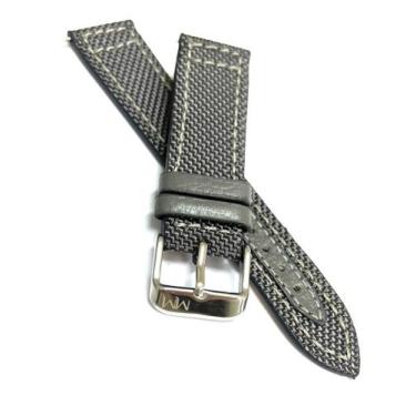 Imagem de Pulseira Relógio Couro Nylon Marry Montan.LC94, 22 mm, Cinza