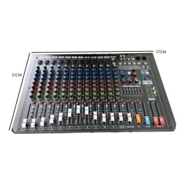 Imagem de Mesa de Som K Audio 12 Canais MP1210 com USB, BT e Efeitos - K-Áudio