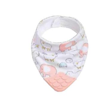 Imagem de Bandana Com Mordedor Animais Rosa - Buba