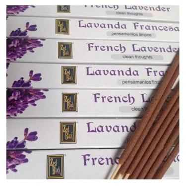 Imagem de Incenso Indiano Zed Black Lavanda Francesa limpeza e purificação 5 Cai