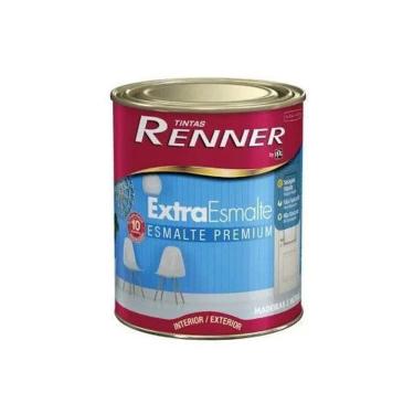 Imagem de Tinta Extra Esmalte Alumínio Metálico 3414 Acabamento Brilhante 900ML Prata Renner