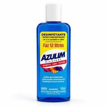 Imagem de Desinfetante Concentrado 140ml Diluível Faz 12 Litros Azulim Limpa Per