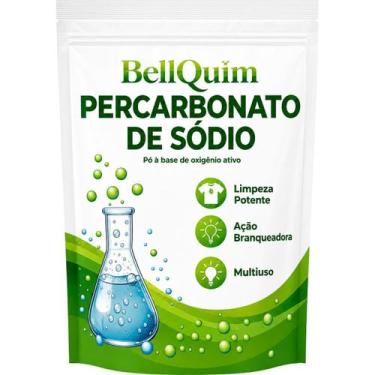 Imagem de Alvejante Natural 1kg Percarbonato de Sódio Puro para Roupas e Limpeza