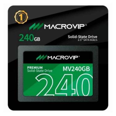 Imagem de SSD Macrovip 2.5" SATA 240GB Leitura Até 520MB/s MV240GB