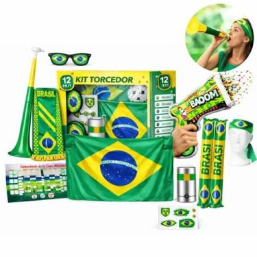 Imagem de Kit Torcida Brasil Completo Para Festa Em Casa Ou Estadio - GBGSTORE