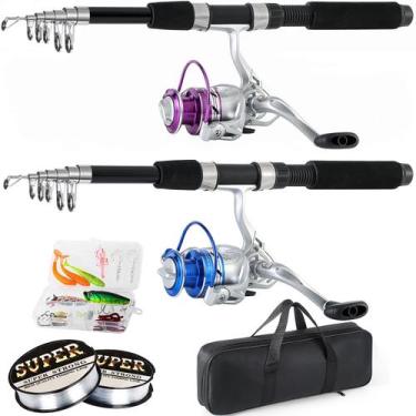 Imagem de Kit de vara de pesca telescópica Tripquips 2,1 m