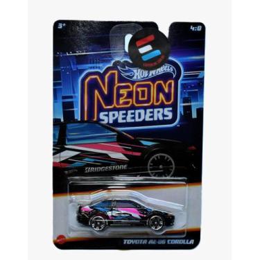 Imagem de Hot wheels - neon speeders - 2025 - 4/8 - toyota ae-86 corolla