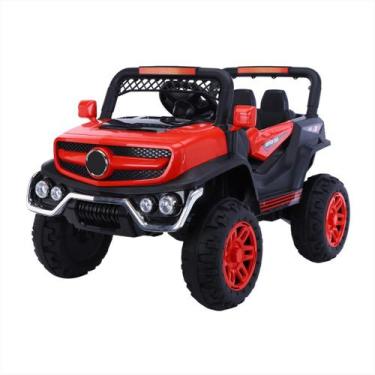 Imagem de Carrinho Elétrico Infantil Mini Quadriciclo 12v Motorizado 4x4 Vermelh
