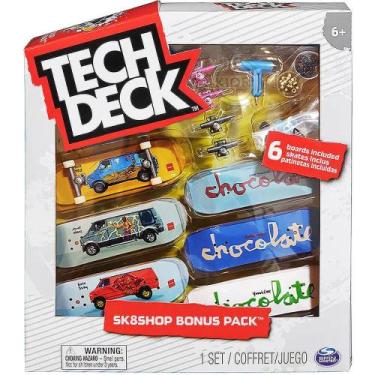 Imagem de Skate de dedo shop bonus c/6 tech deck sunny, Chocolate, UN
