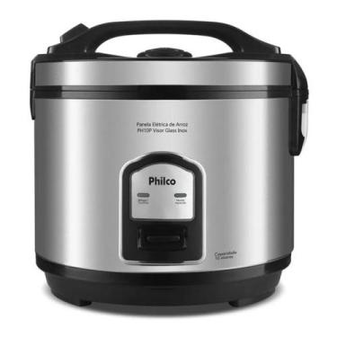 Imagem de Panela de Arroz PH10P 10 Xícaras Inox Elétrica 700W Tampa de Vidro Ant
