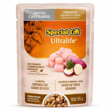 Imagem de Sachê Special Cat Ultralife Castrados Sabor Frango 85g Alimento Úmido 