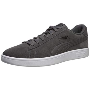 Imagem de PUMA Tênis unissex adulto Smash V2, Castlerock-preto-branco, 43