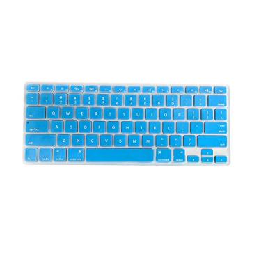 Imagem de Capa de teclado TPU Película protetora de teclado à prova de poeira compatível com Apple MacBook Air 13,3 polegadas A1466 / A1369 azul escuro